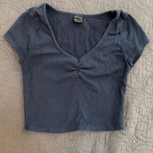 Navy Women's Crop Top